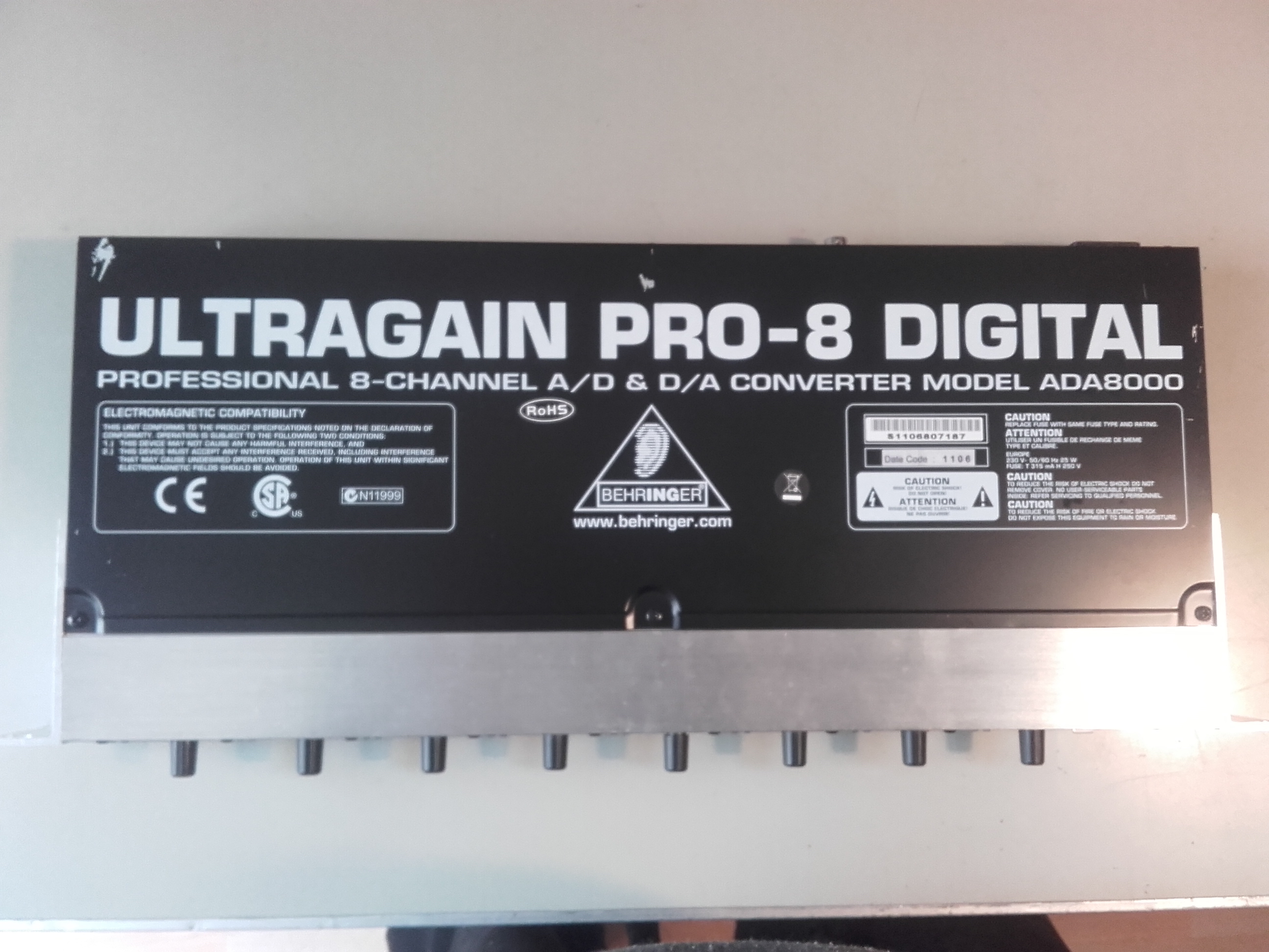 behringer ultragain pro 8 digital ada8000 review